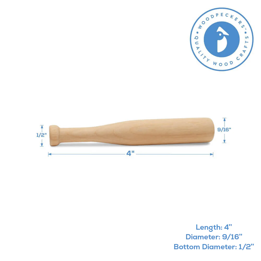 4" Mini Baseball Bats - Image 3