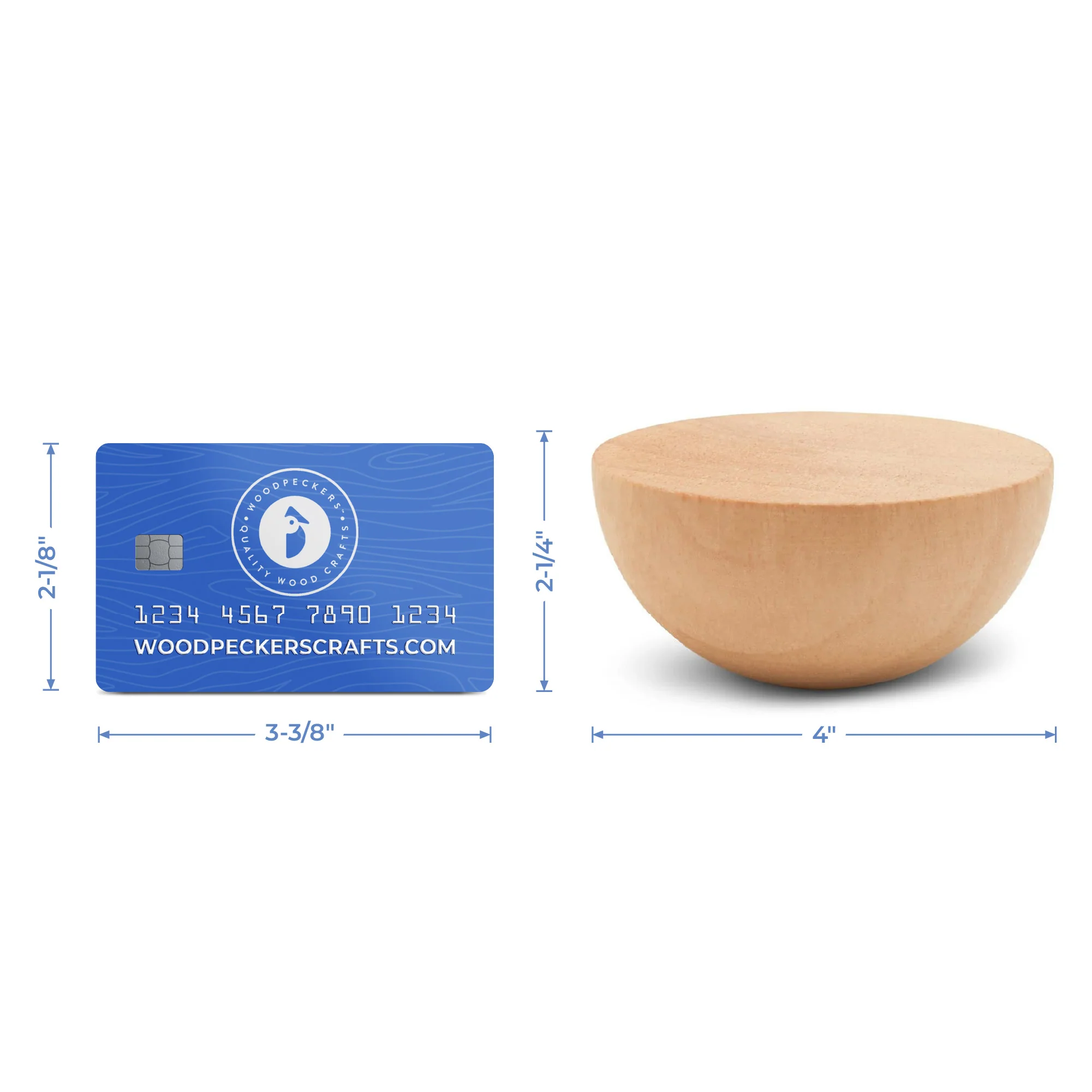 4" Split Wood Ball - Image 6