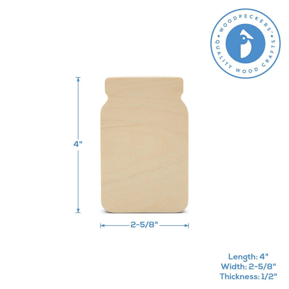 Chunky Mason Jar Cutout - Image 4