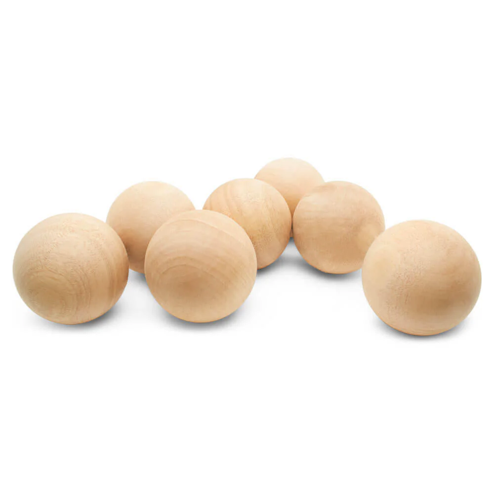 4" Wooden Ball - Image 2
