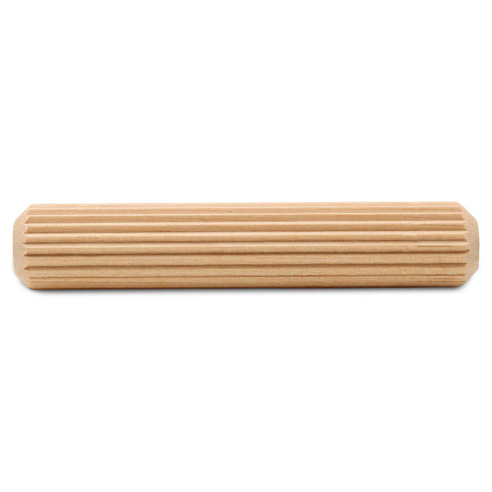 4" x 3/4" Fluted Wooden Dowel Pin