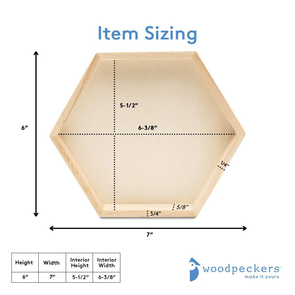 6" Hexagon Tray - Image 3