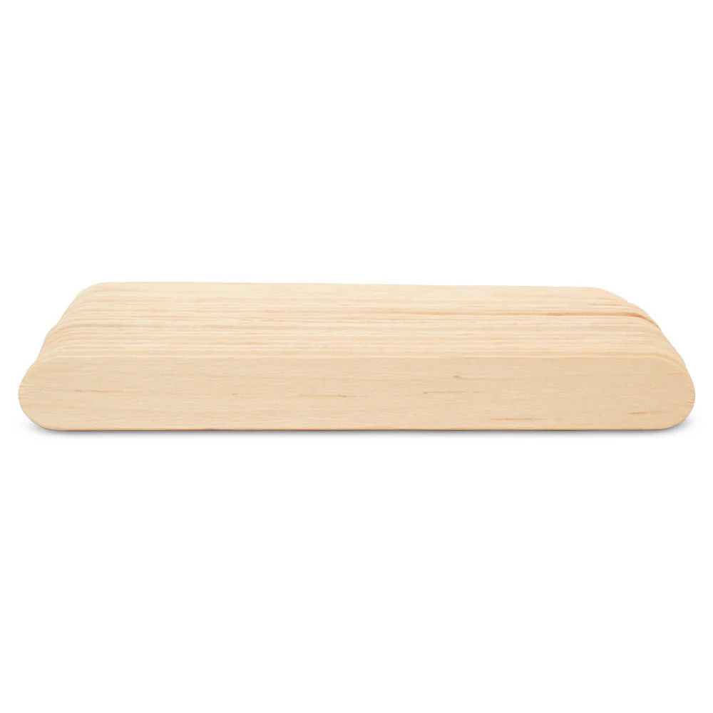6" Natural Jumbo Popsicle Sticks, Pack of 100 - Image 4