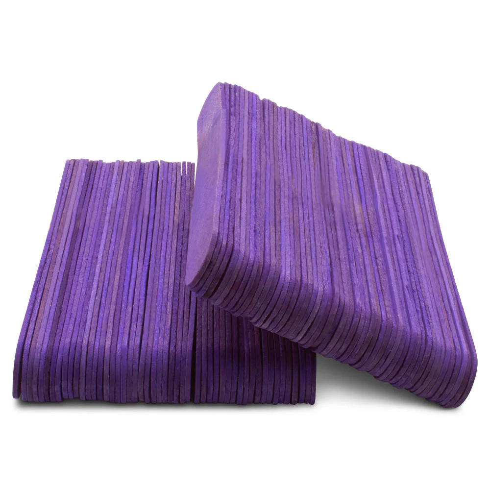 6” Jumbo Purple Popsicle Sticks, Pack of 100