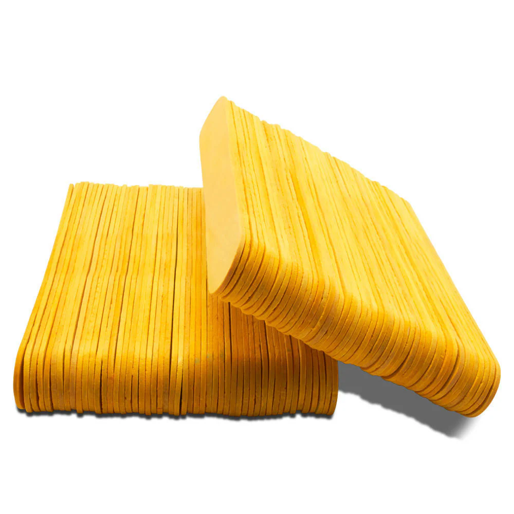 6” Jumbo Yellow Popsicle Sticks, Pack of 100