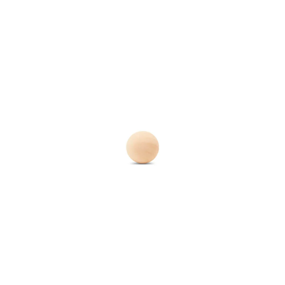 7/8" Round Wood Ball