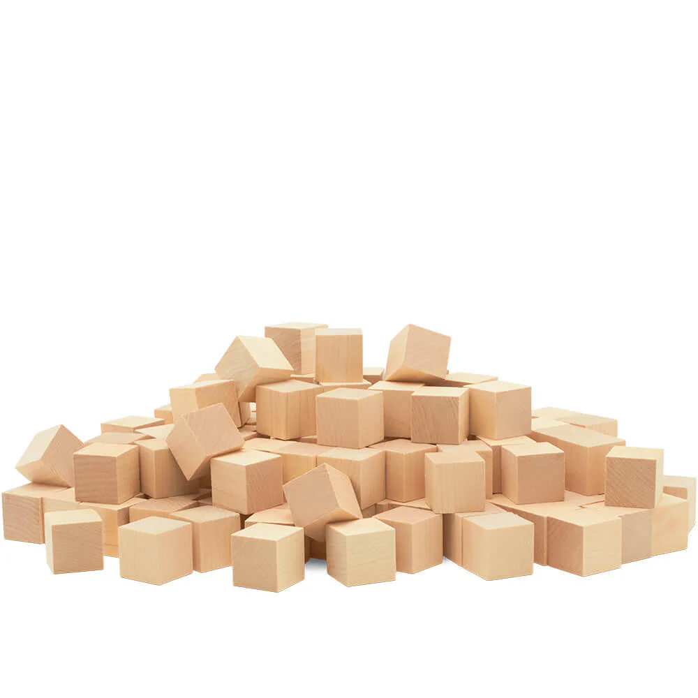 7/8" Wooden Cube - Image 3