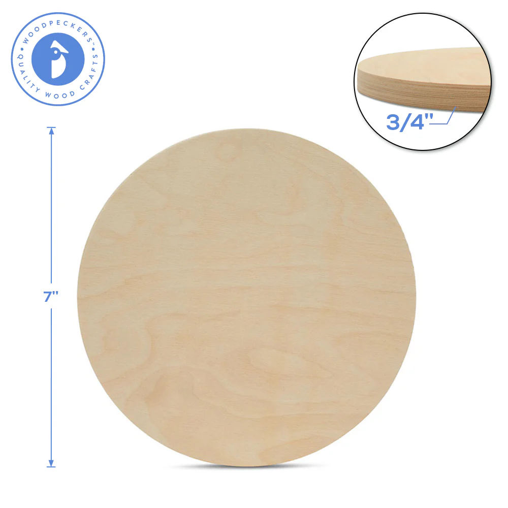 7" Wooden Circle Cutout - Image 6