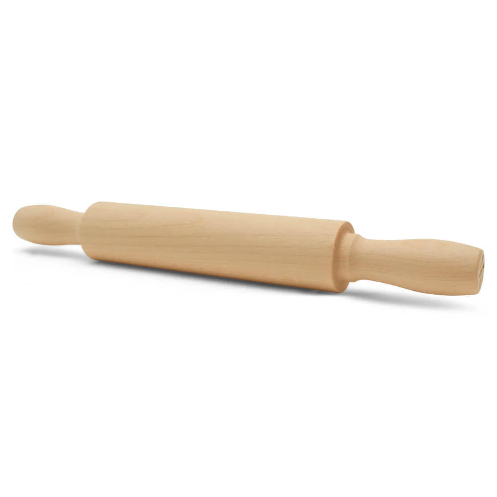 7" Unfinished Wooden Rolling Pin - Image 4