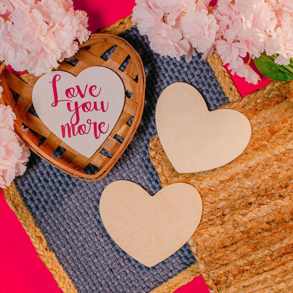 7" Wooden Heart Cutout - Image 4