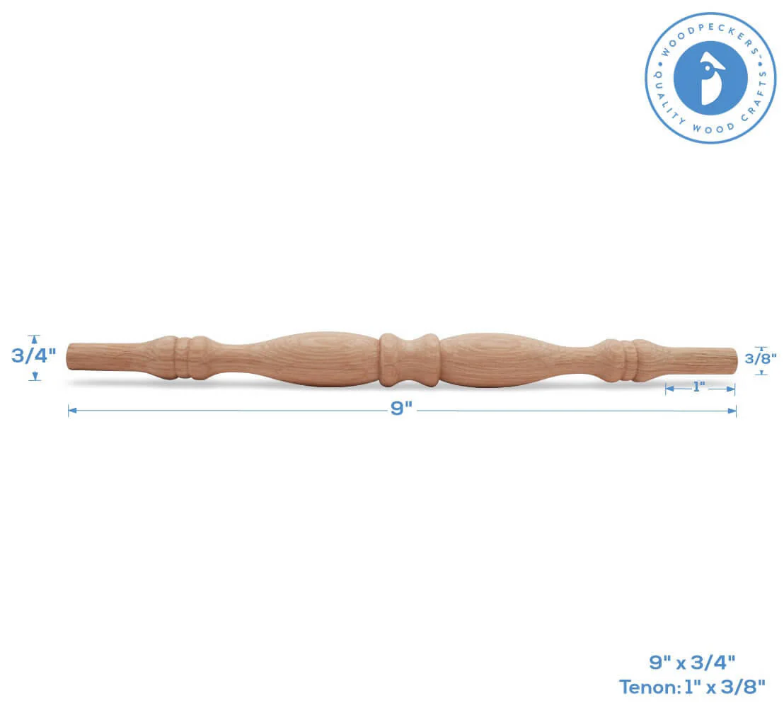 9" Oak Spindle - Image 5