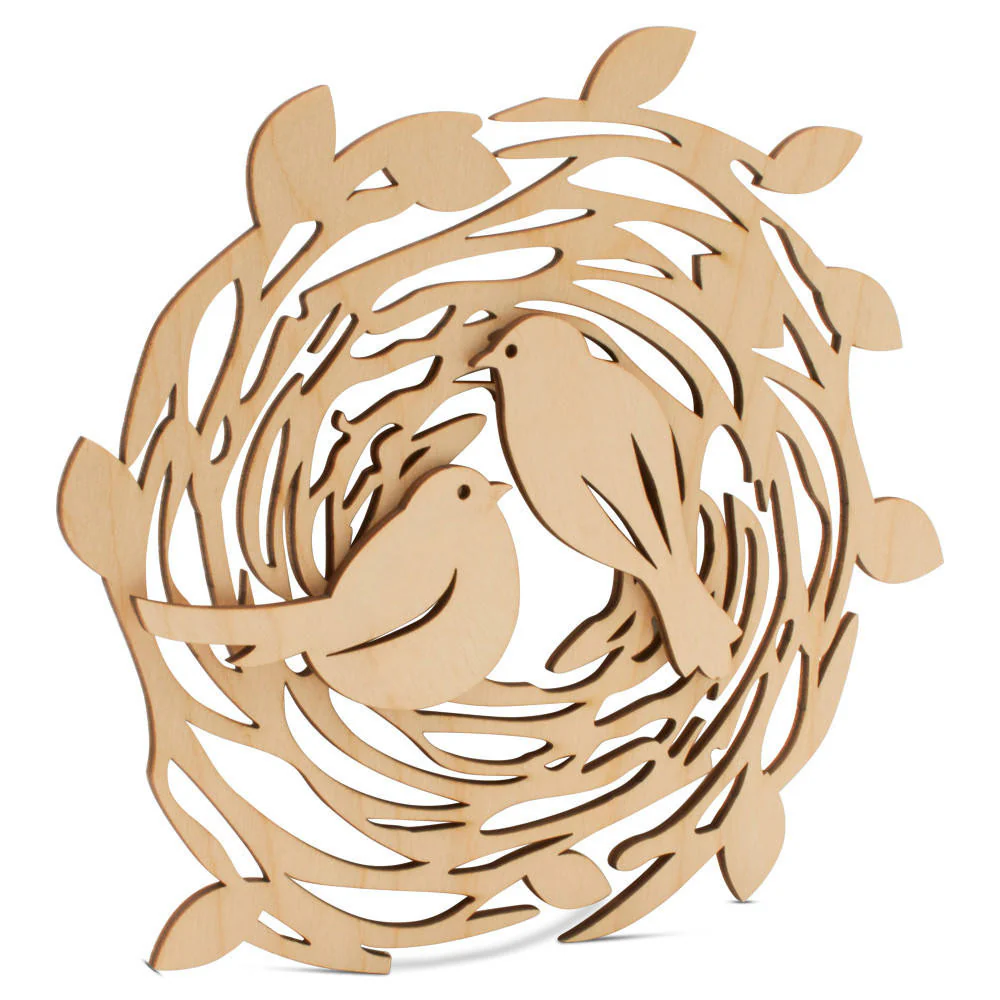 Bird Nest Cutout Kit with 2 Bird Cutouts - Image 4