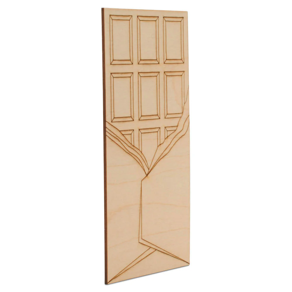 Chocolate Bar with Partly Opened Wrapper Cutout - Image 3
