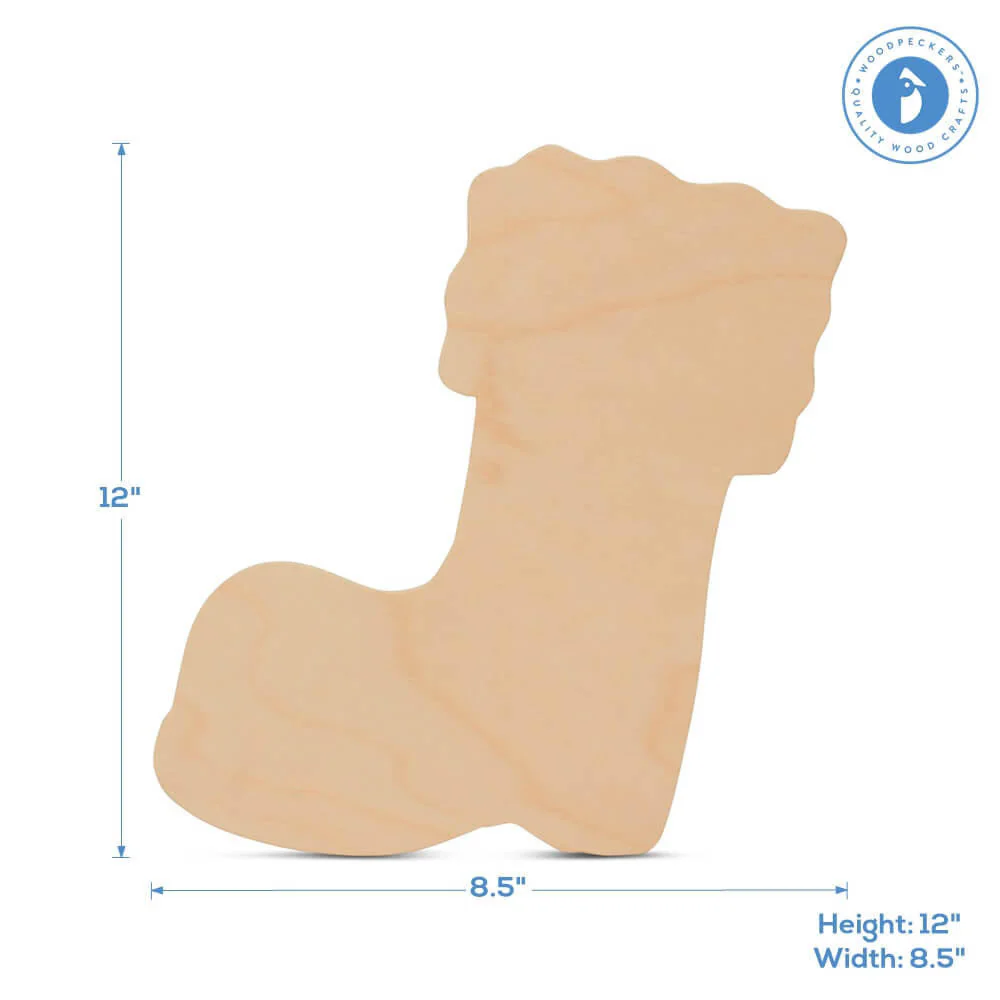 Christmas Stocking Cutout Large 12" x 8.5" - Image 3