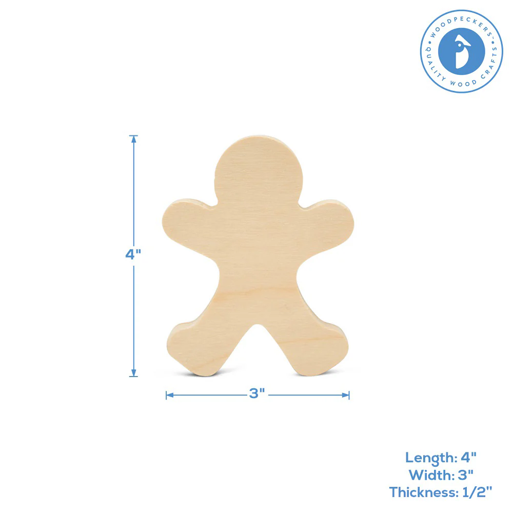 Chunky Gingerbread Man Cutout - Image 4