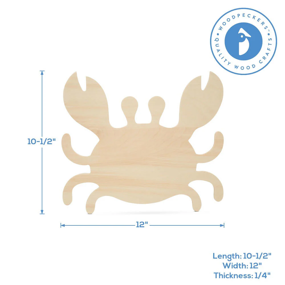 Crab Wood Cutout 12” - Image 4