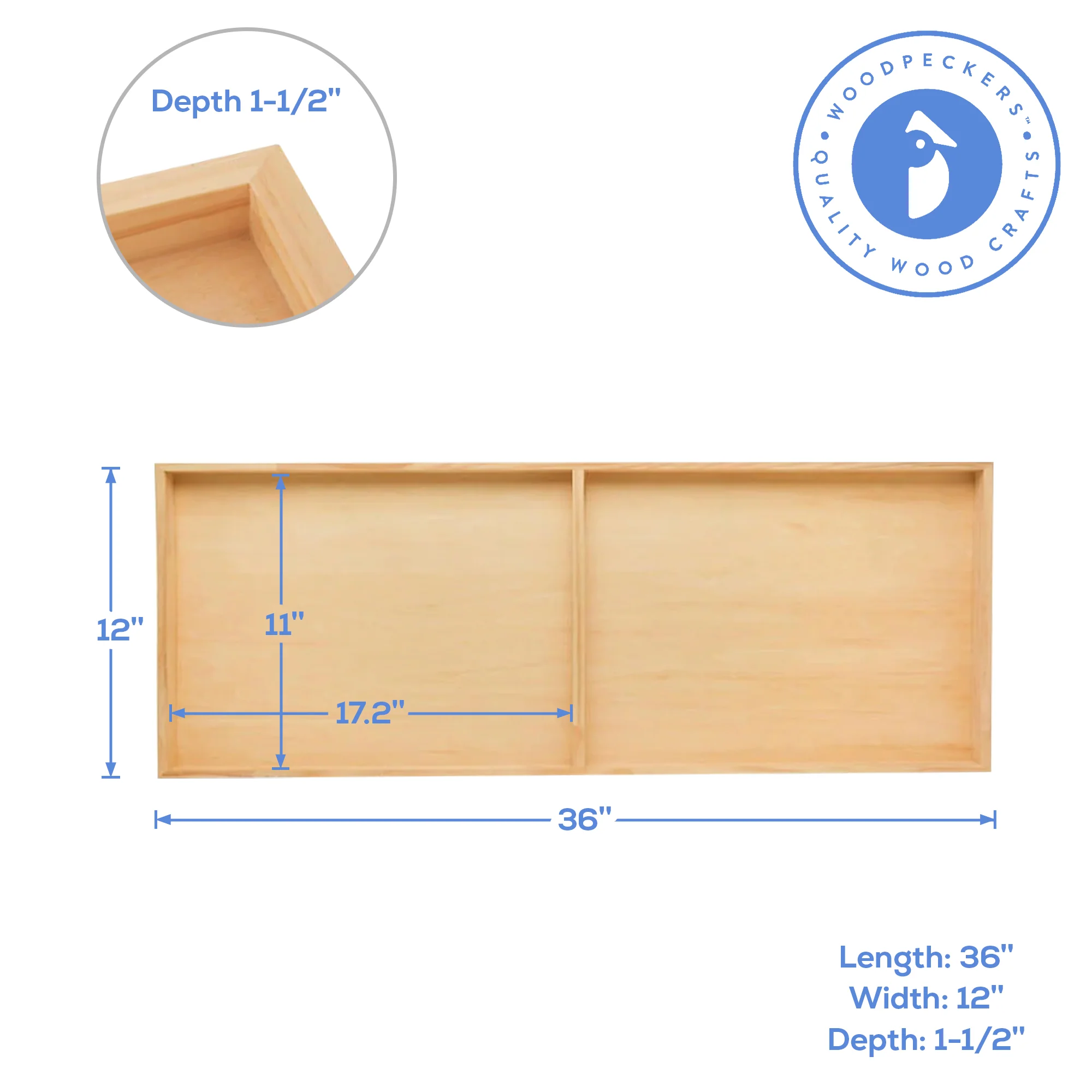Cradled Wood Panels, 12" x 36" - Image 9