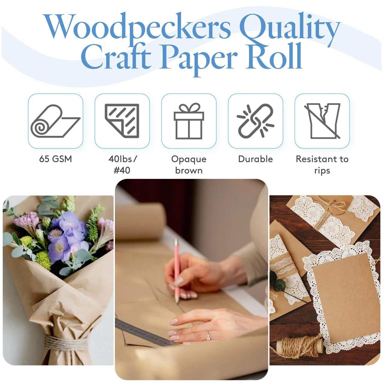 Craft Paper Roll, 17.75” - Image 2