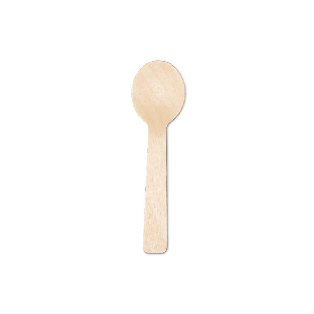 Disposable Dessert Spoons, 4", Pack of 100