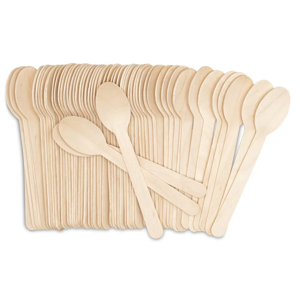 Disposable Spoons, 6-1/2", Pack of 100 - Image 2
