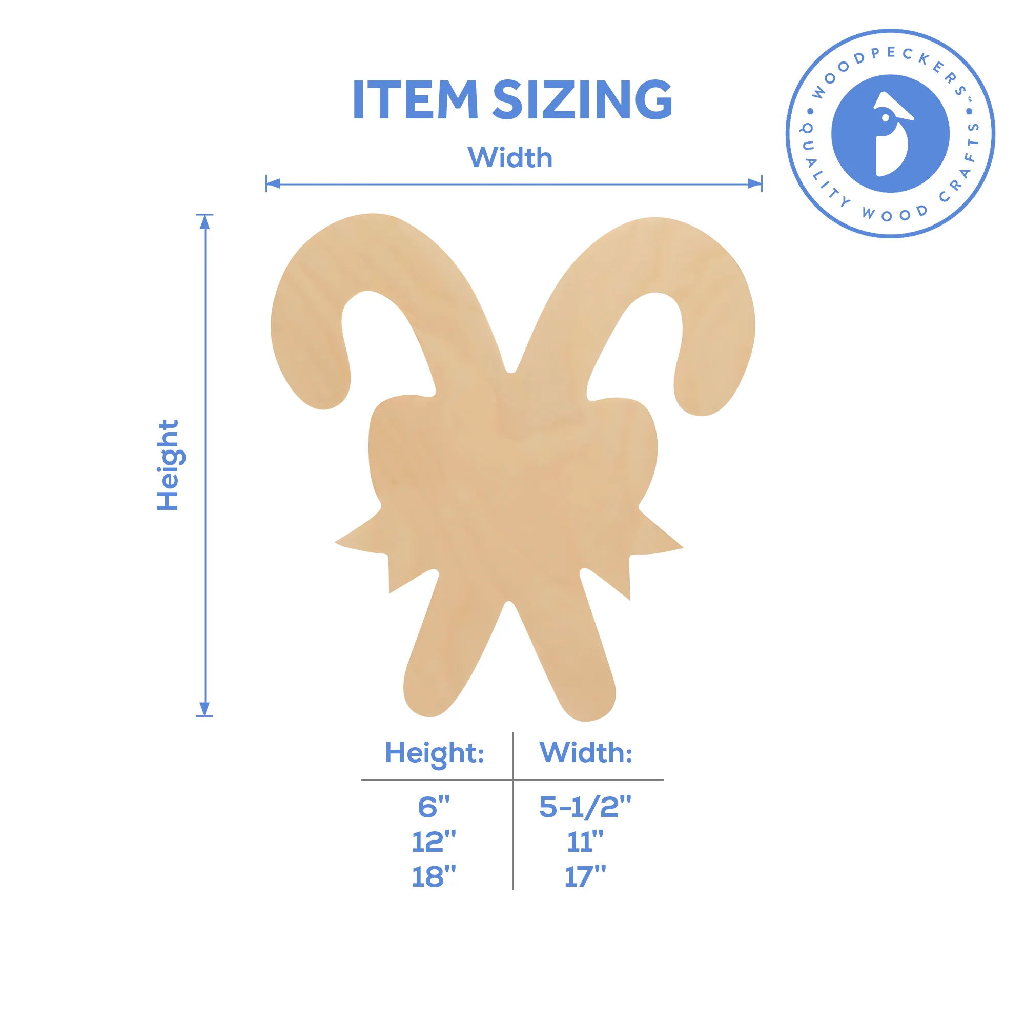 Double Candy Cane Cutout (6"- 18") - Image 6