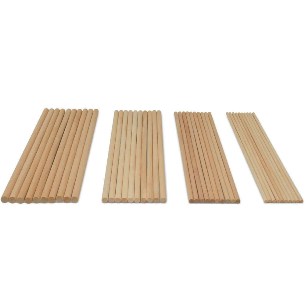 Dowel Rod Pack 12" Assortment, 40 Pieces