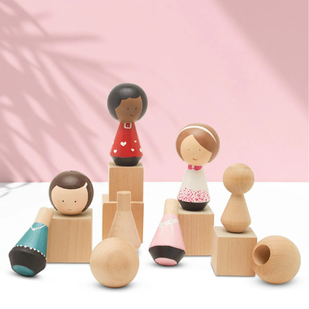 Dress-up Peg Doll Bundle