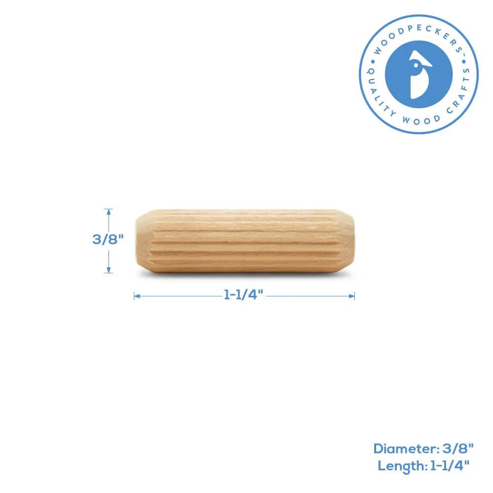 Fluted Dowel Pin, 1-1/4" x 3/8" - Image 3