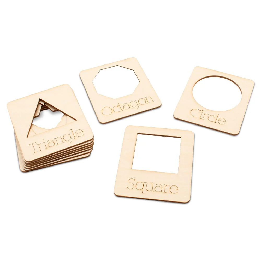 Geometric Stencil Flashcards, Set of 10 - Image 3
