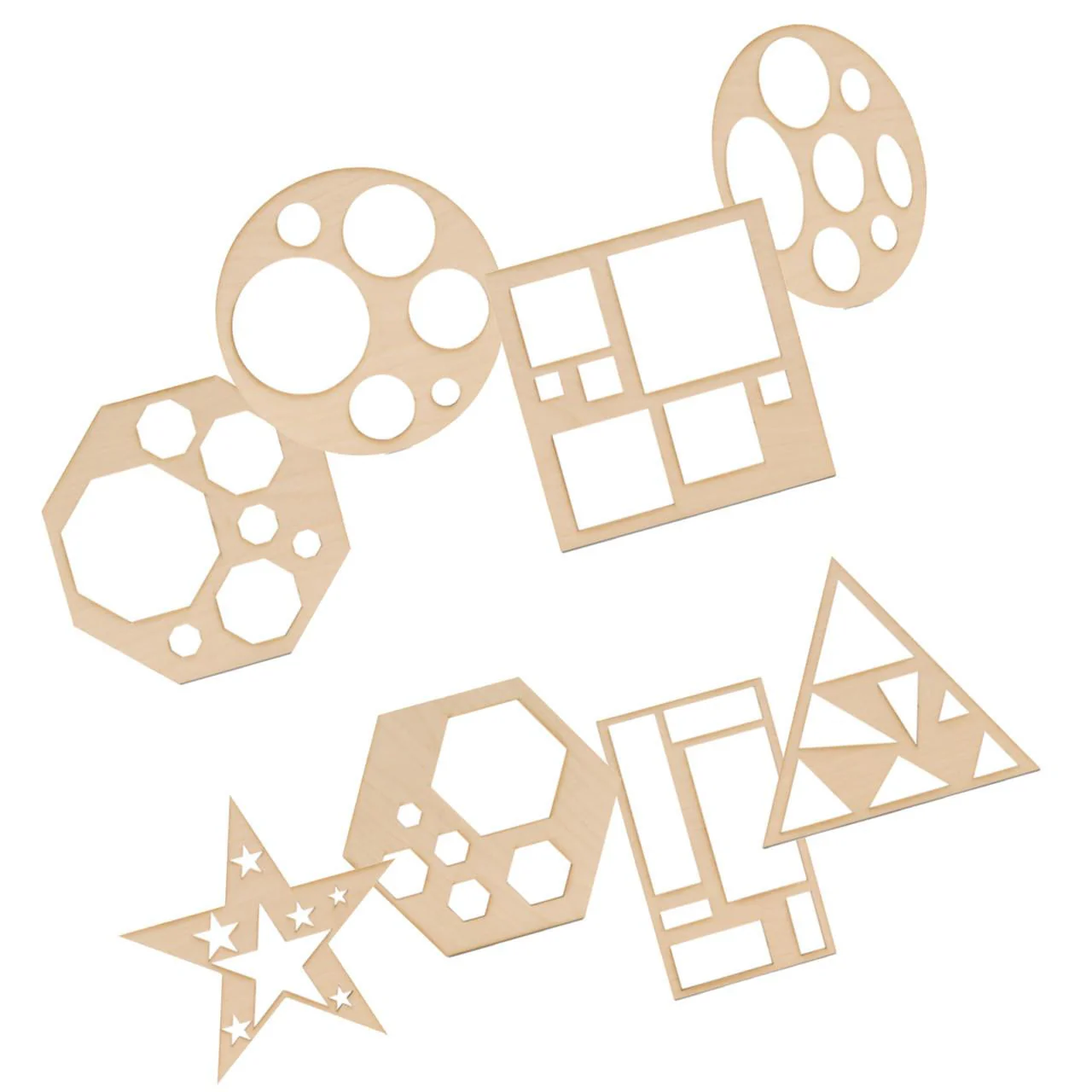 Geometric Stencils, Set of 8 - Image 2