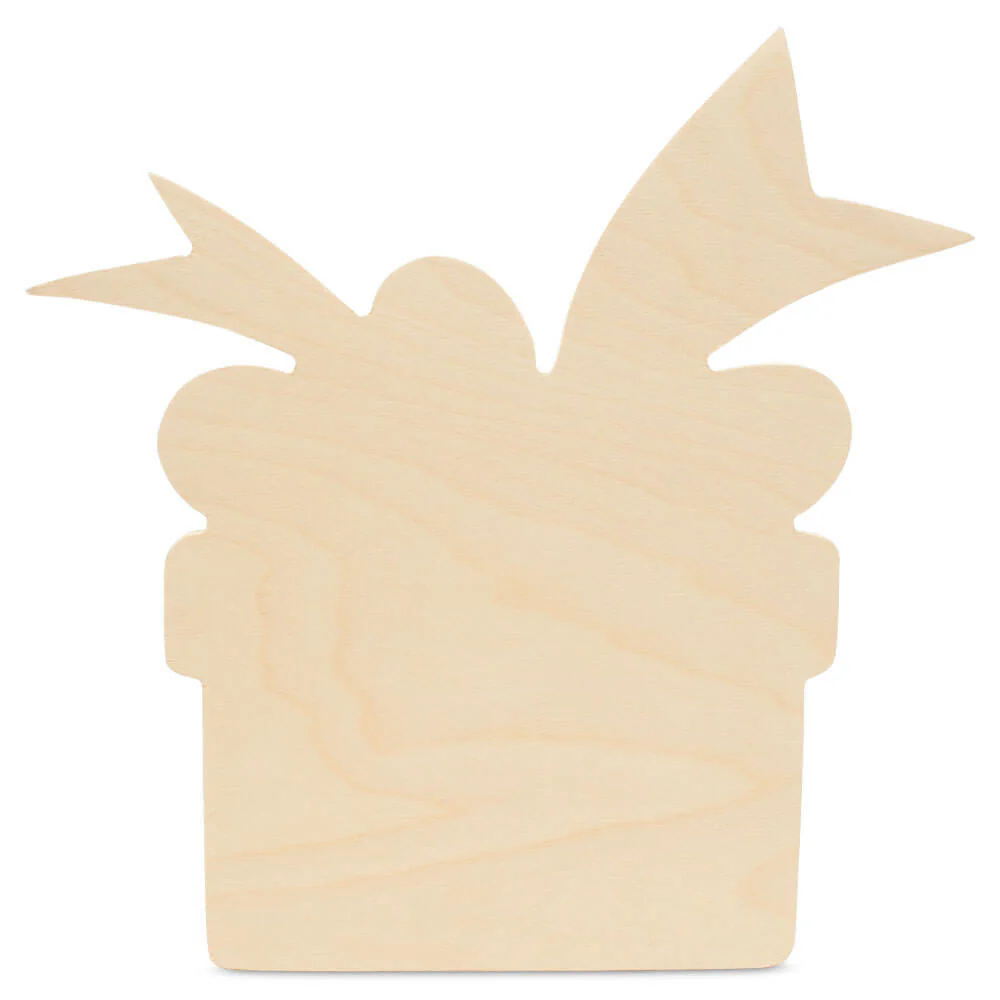 Gift Box Cutout, Large 12" x 12"