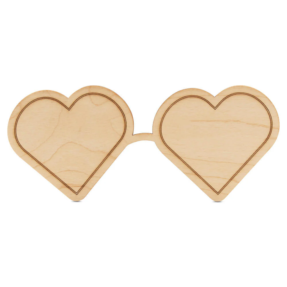 Heart-Shaped Sunglasses Cutout