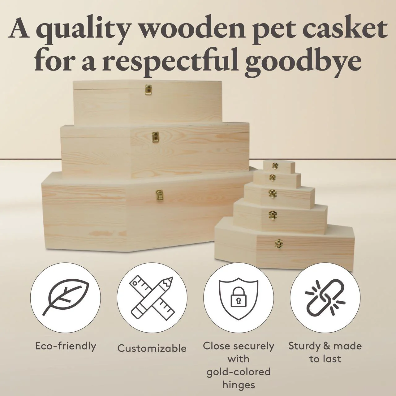 Large Wooden Coffins - Image 6