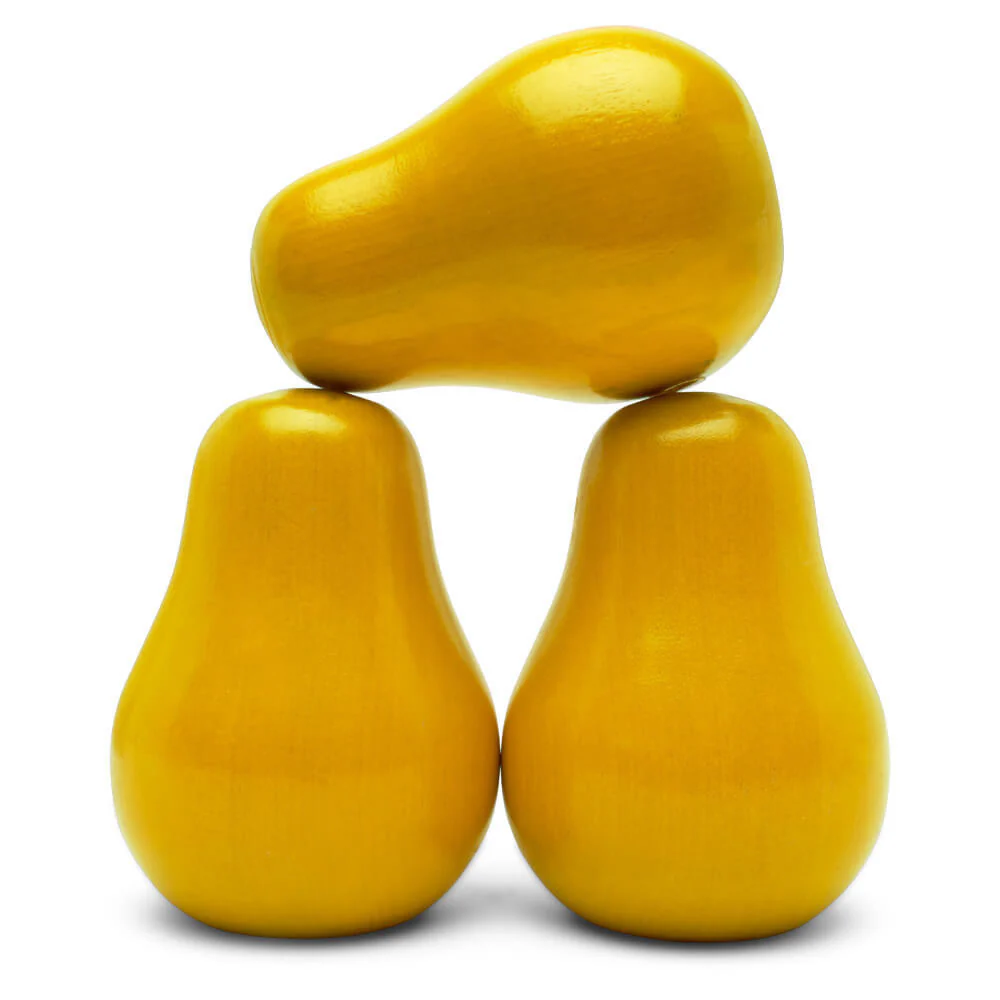 Large Yellow Wood Pear, 3-1/2" - Image 4