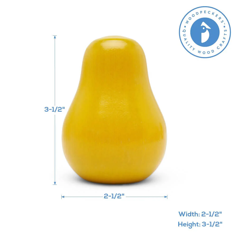 Large Yellow Wood Pear, 3-1/2" - Image 5