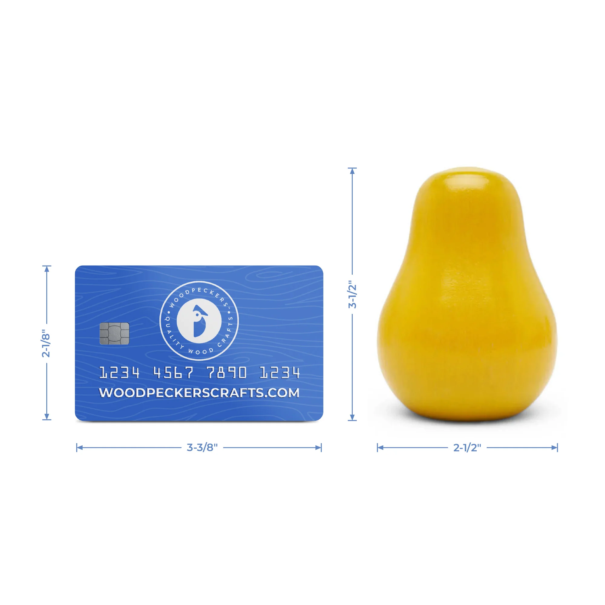 Large Yellow Wood Pear, 3-1/2" - Image 6
