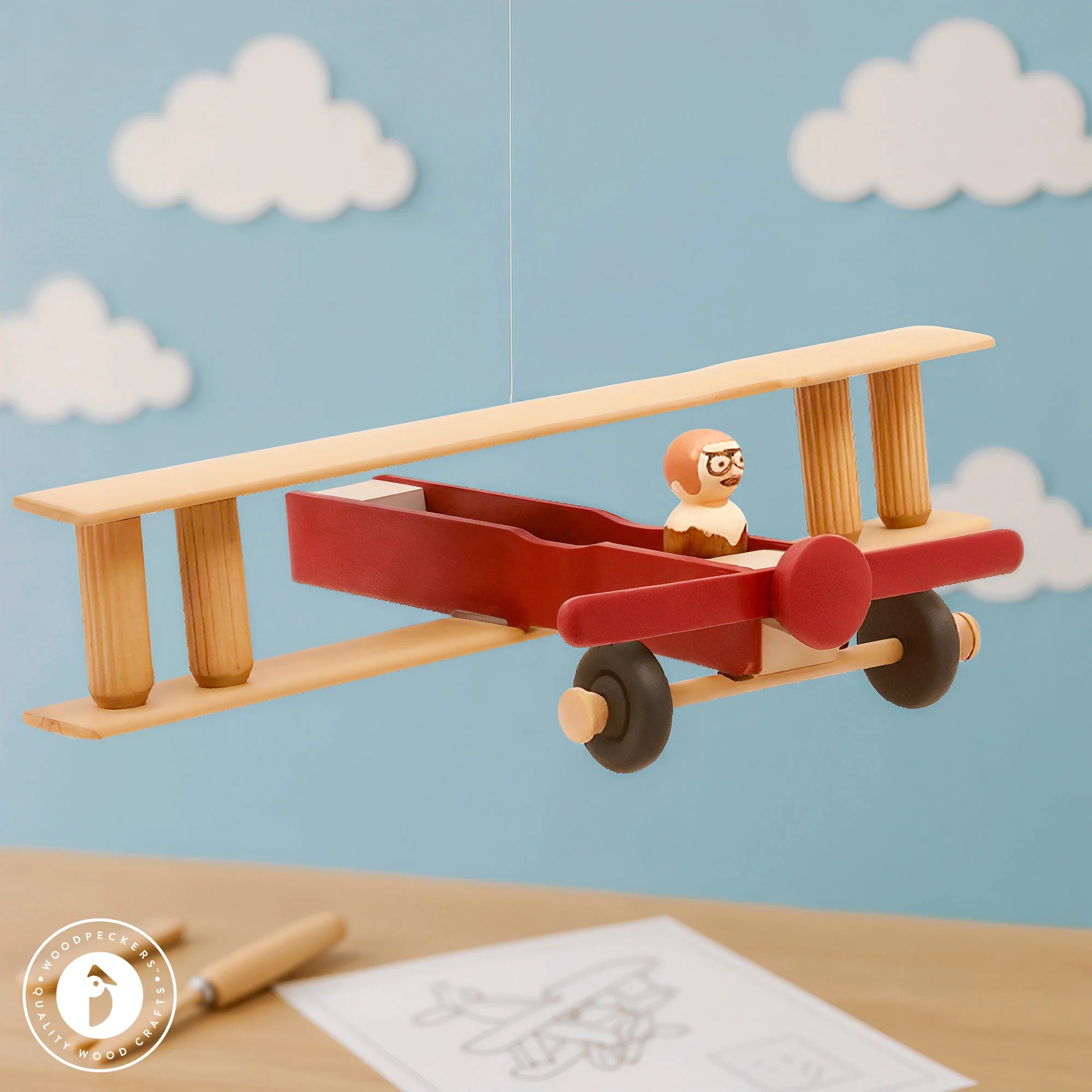 Model Wood Biplane Kit - Image 4