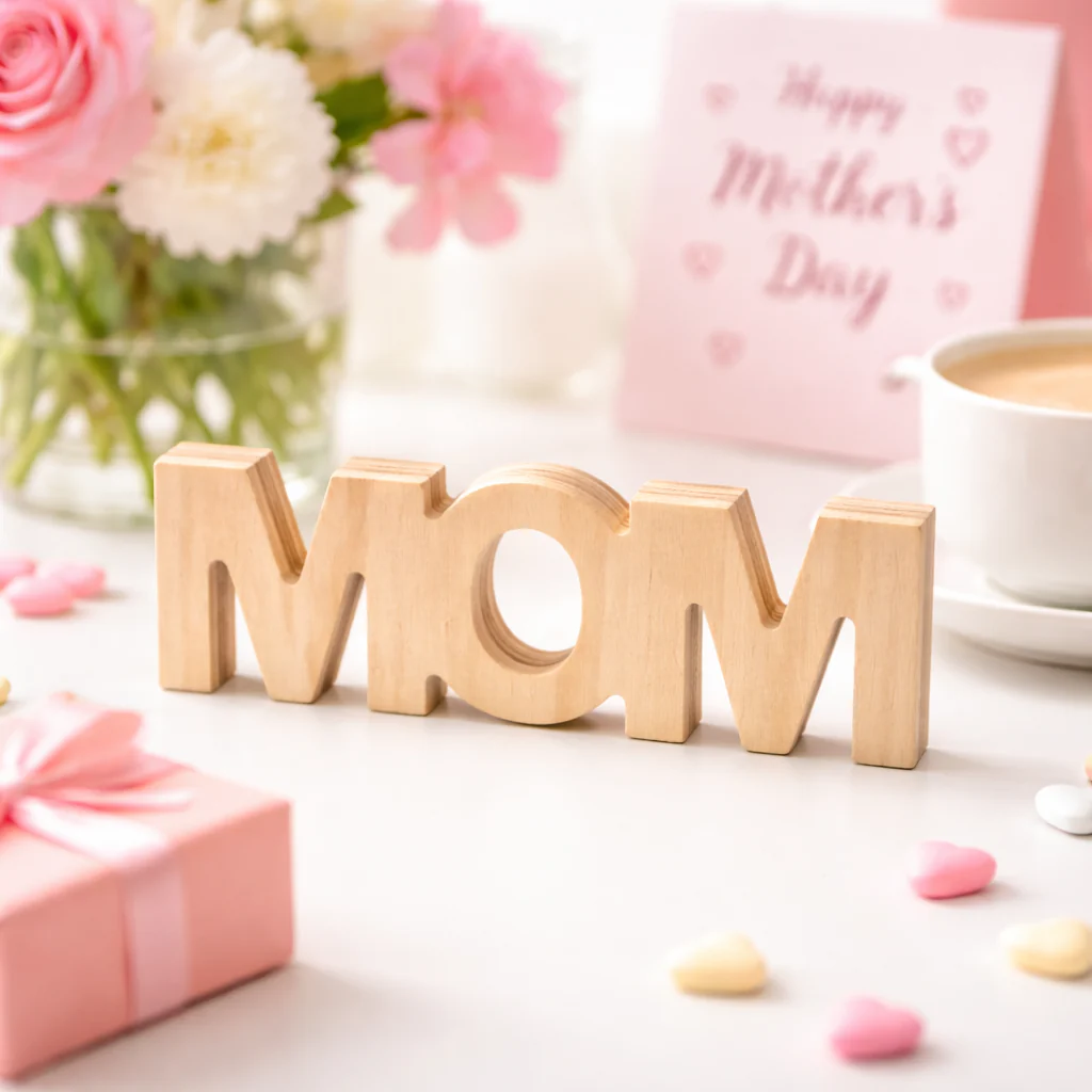 Chunky Wood Mother's Day Mom - Image 2