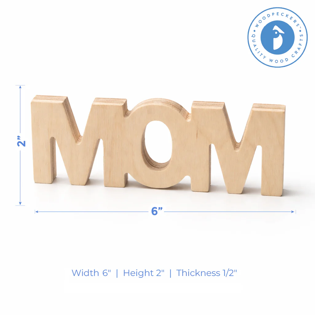 Chunky Wood Mother's Day Mom - Image 4