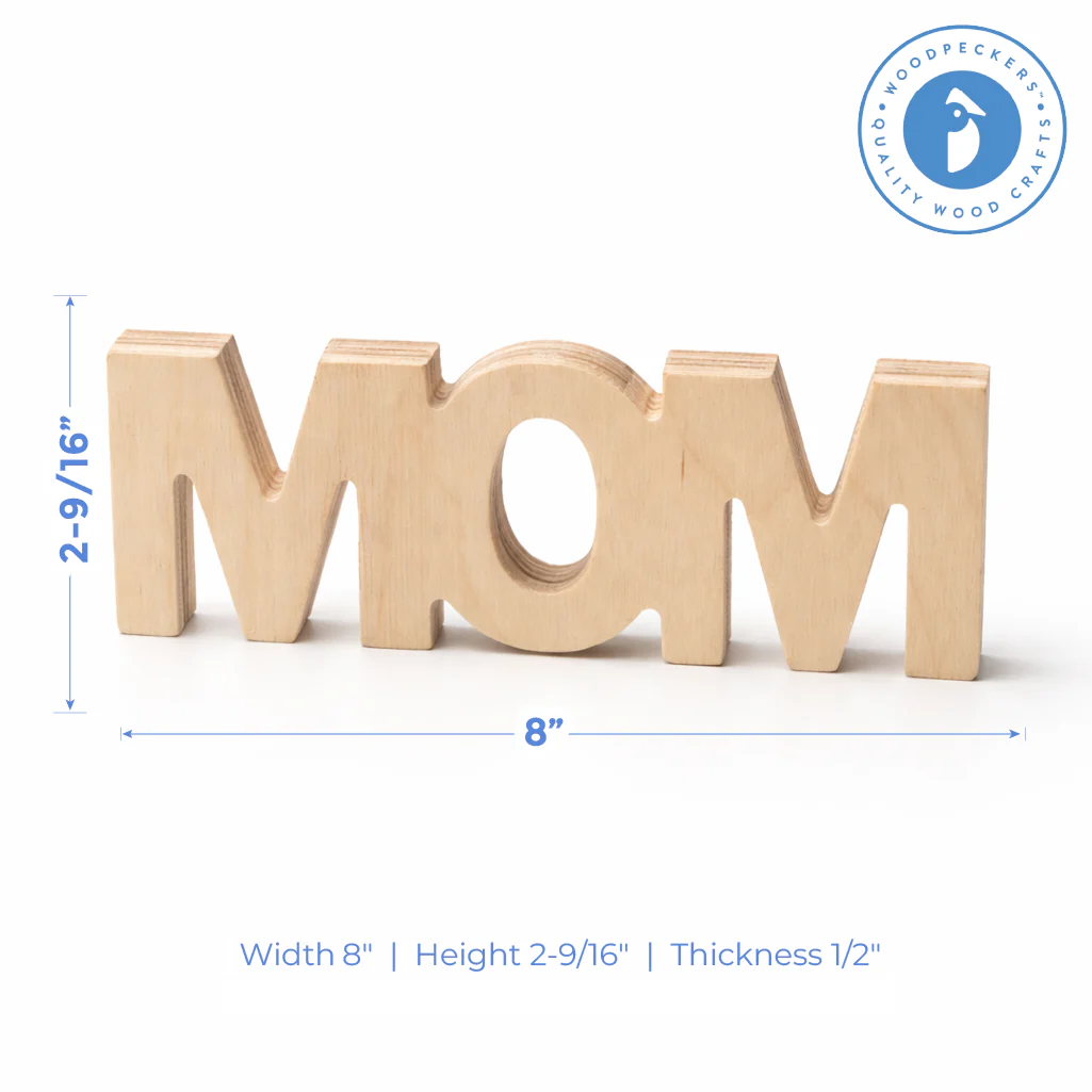 Chunky Wood Mother's Day Mom - Image 5
