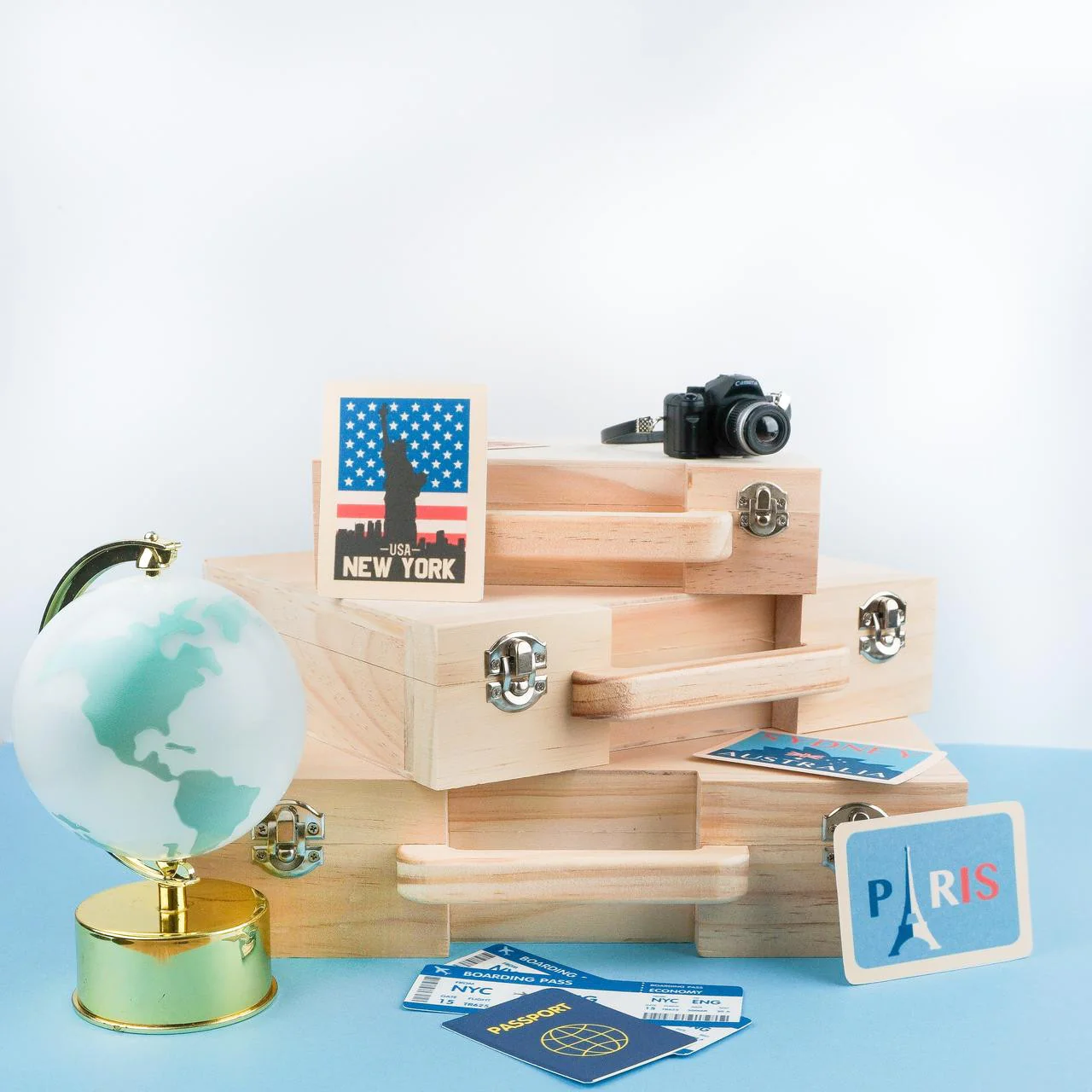 Nesting Suitcases, Set of 3 - Image 2