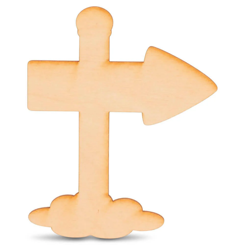 North Pole Sign Post Cutout