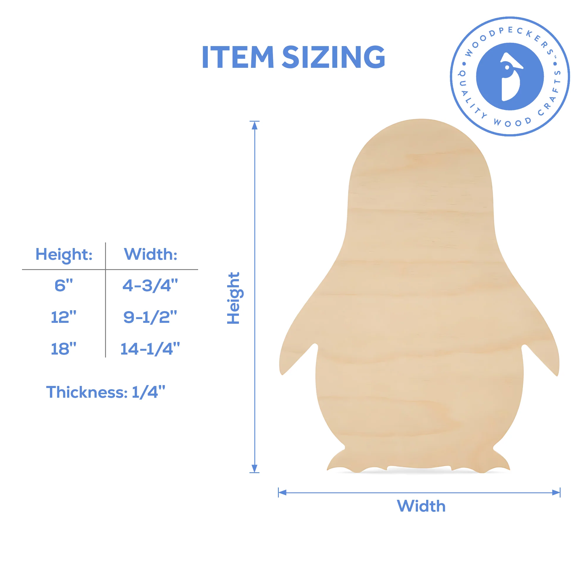 Penguin Cutout (6"-18") - Image 5