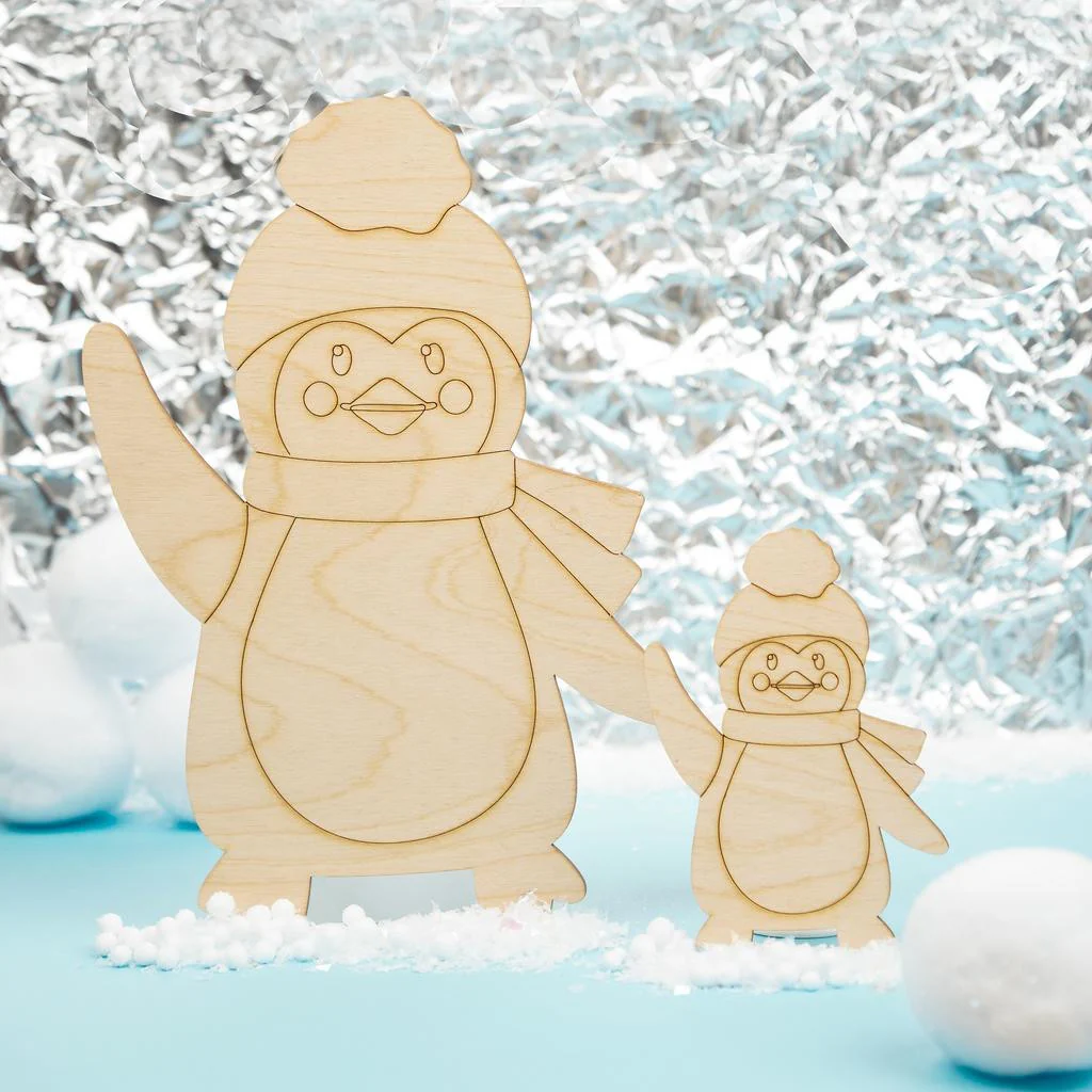 Penguin Cutout with Winter Hat - Image 2