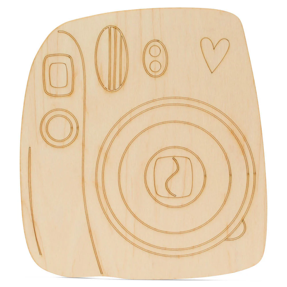 Polaroid Camera Cutout with Detail