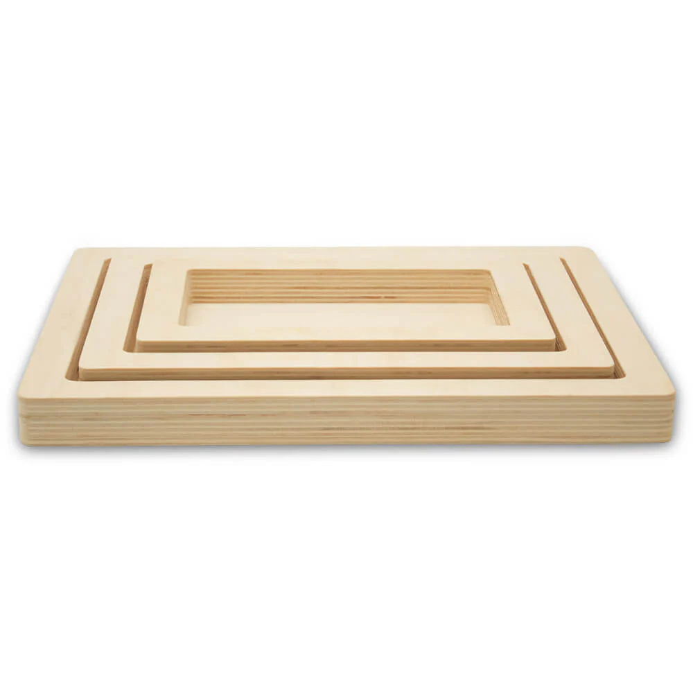 Rectangle Cradled Canvas, Set of 3 - Image 3