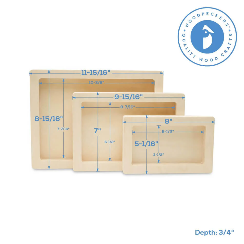 Rectangle Cradled Canvas, Set of 3 - Image 5