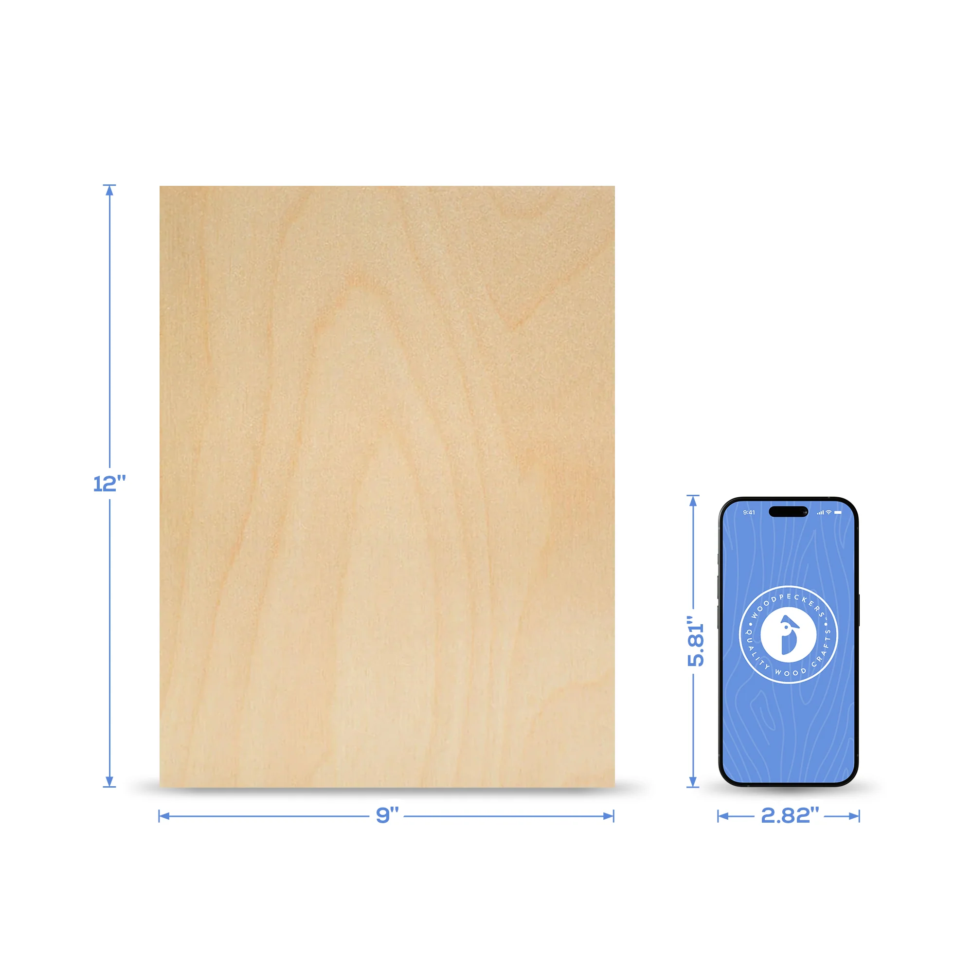 Rectangle Cutout, 9" x 12", 1/4" thick - Image 4