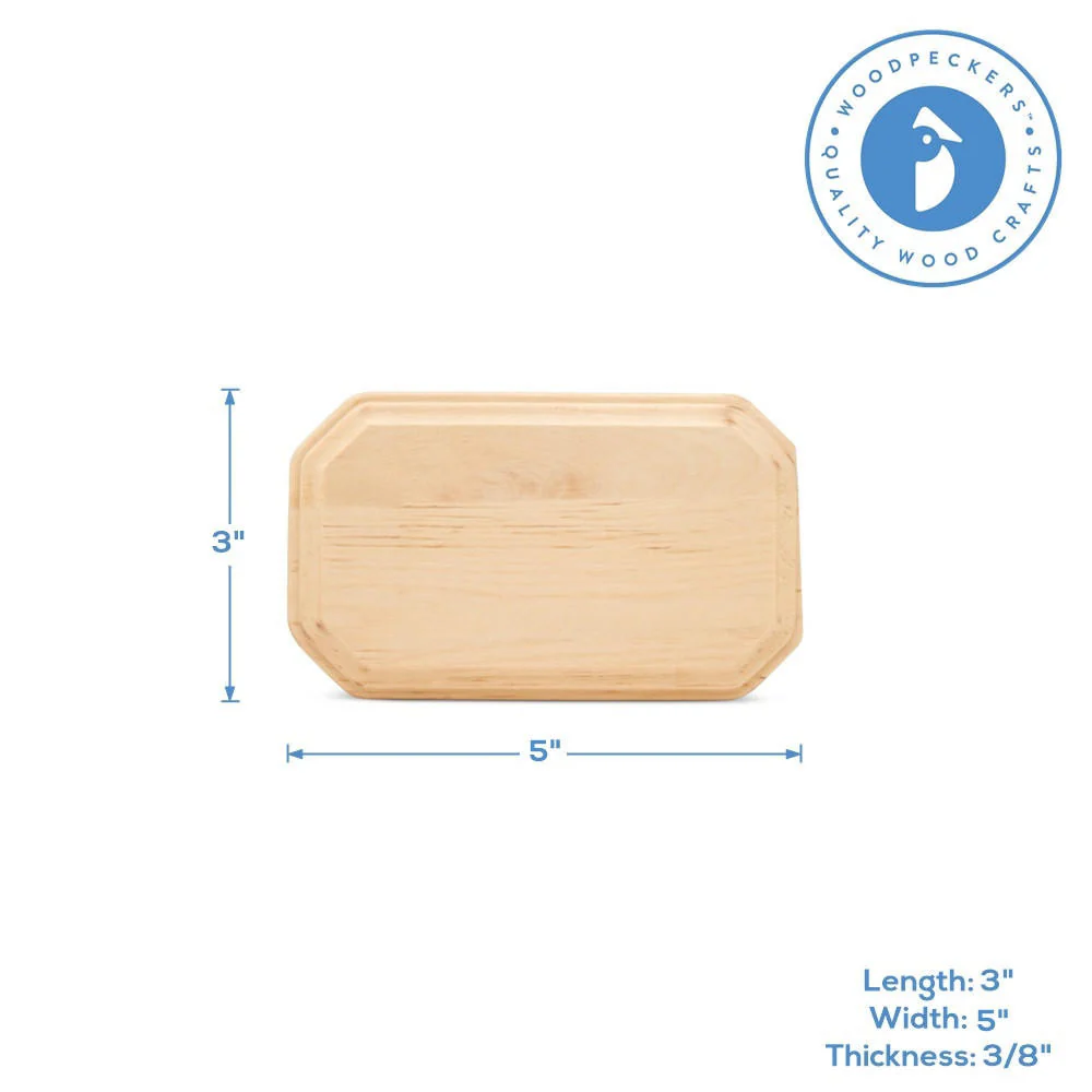 Rectangle Wood Coaster, 5” - Image 3