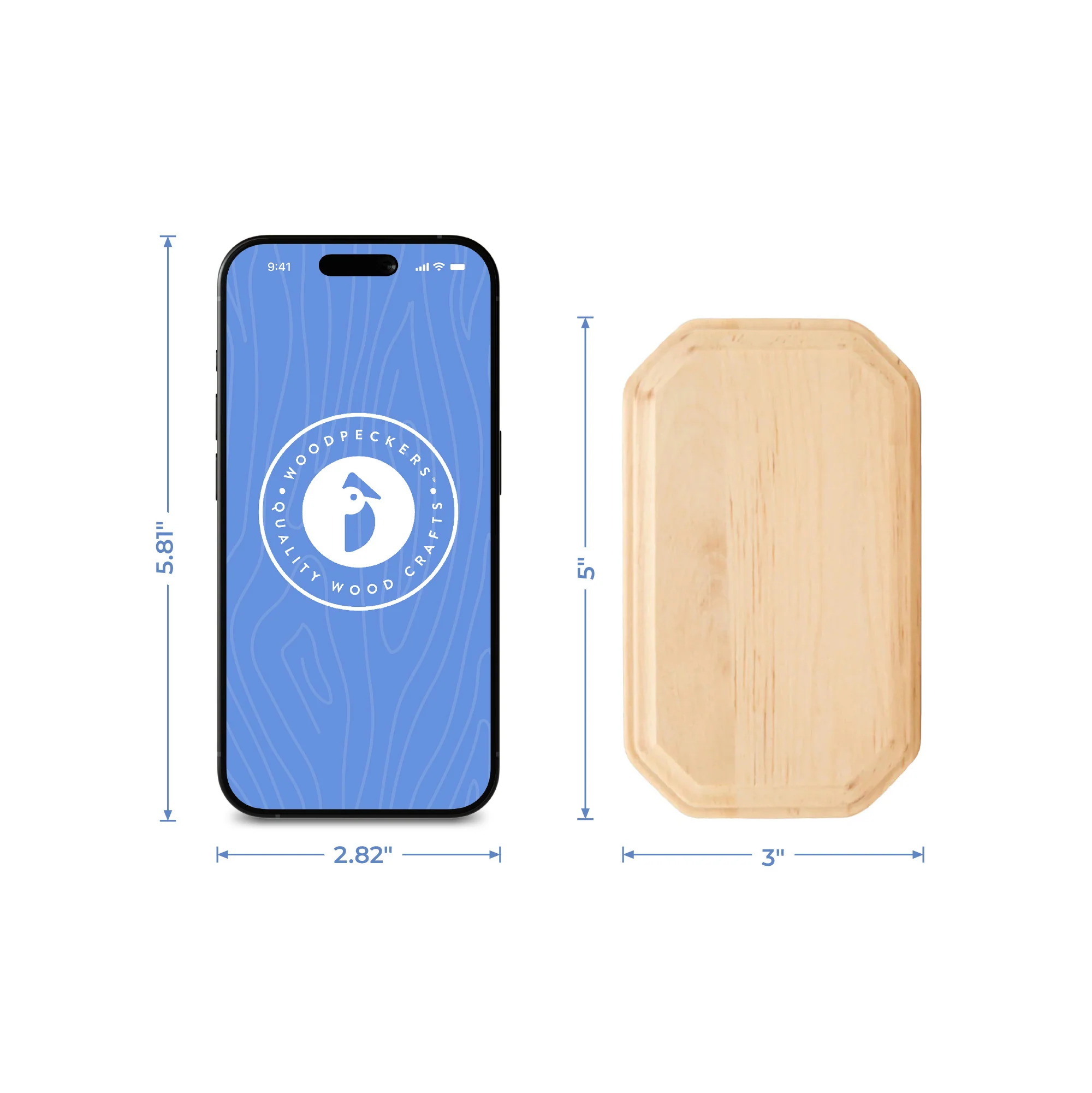 Rectangle Wood Coaster, 5” - Image 4
